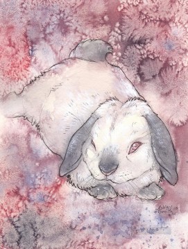 ウサギ バニー ウサギ Painting - 白うさぎ